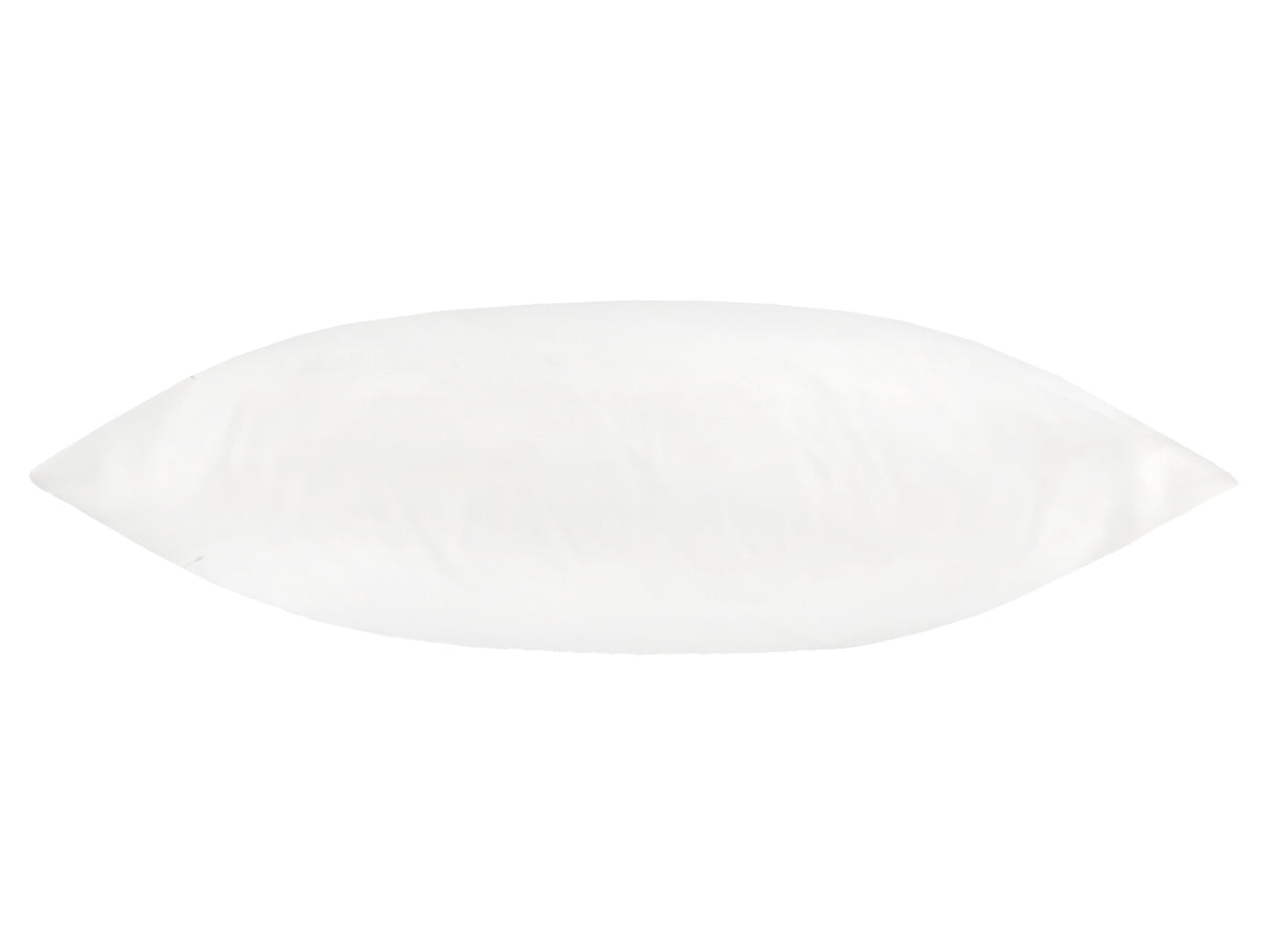 Weisse Kissenhülle ca. 50x50 cm – Winterdeko mit rosa gefrosteten Rosen und rosa Schleife, Ansicht von oben – 100% Baumwolle – Aus der beties Magie des Winters "Frost-Rose Schleife" Kollektion.