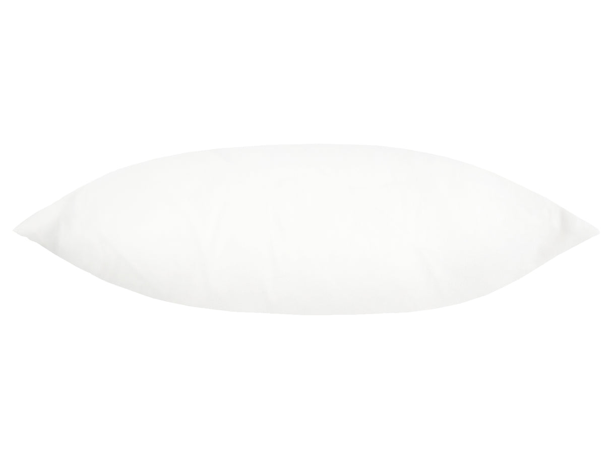 Weisse Kissenhülle ca. 50x50 cm – Winterdeko mit orangen gefrosteten Rosen und oranger Schleife, Ansicht von oben – 100% Baumwolle – Aus der beties Magie des Winters "Frost-Rose Schleife" Kollektion.