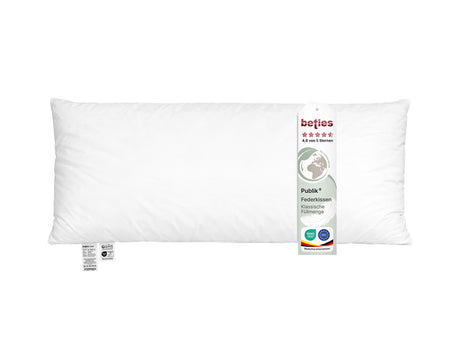  beties Publik Federkissen Fuellkissen 30x70 cm – Masszeichnung mit Breite und Hoehe in Zentimeter 