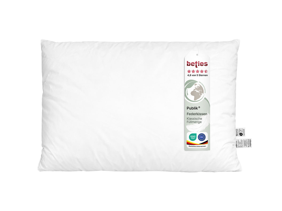 Federkissen Kopfkissen 40x60 cm Innenkissen – Schlafkissen | Publik