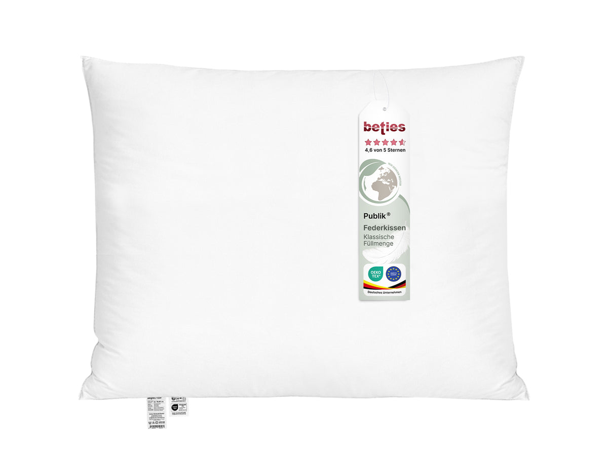 Federkissen Kopfkissen 70x90 cm Innenkissen – Schlafkissen | Publik