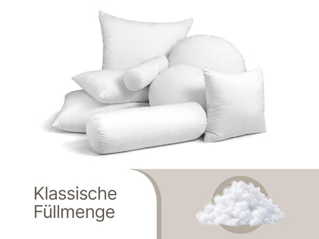 beties PublikFree Faserbällchen, polyesterflocken Fuellkissen – Nahaufnahme mit Einblick in klassische polyesterflockenfuellung 