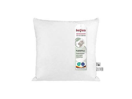 beties Publikplus Federkissen Fuellkissen 50x50 cm mit etikett