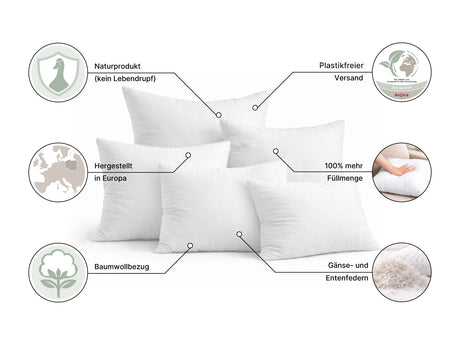 beties Publikprall Federkissen Fuellkissen Informationen und details