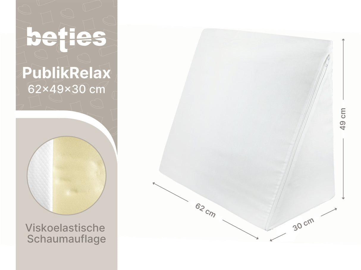 beties Publikrelax Keilkissen Visko – Masse und Abmessungen im Ueberblick 