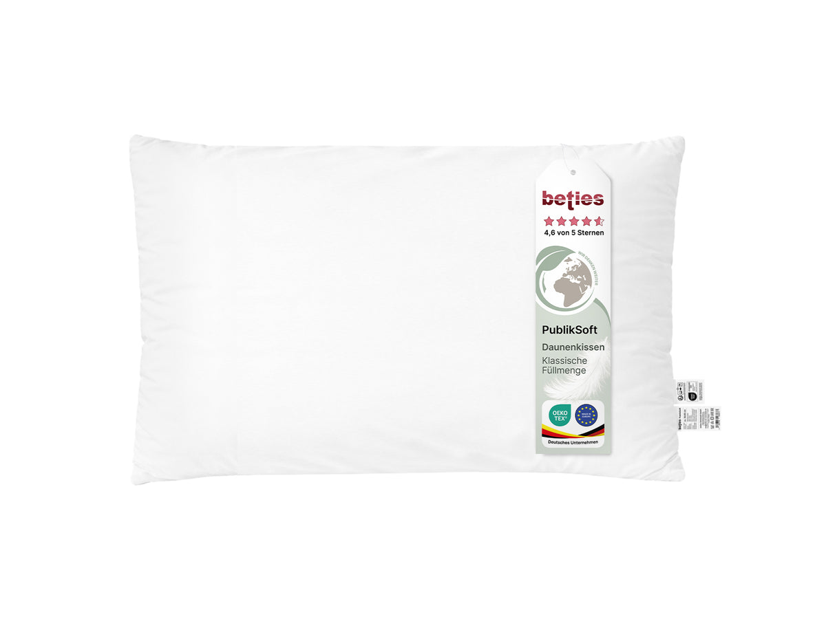 Daunenkissen 30x50 cm weich bauschig – Sofakissen Dekokissen | PublikSoft
