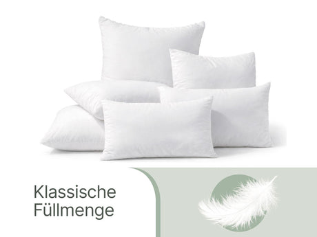 beties Publiksoft Daunenkissen Fuellkissen Fuellung Daunen Federn Nahaufnahme 