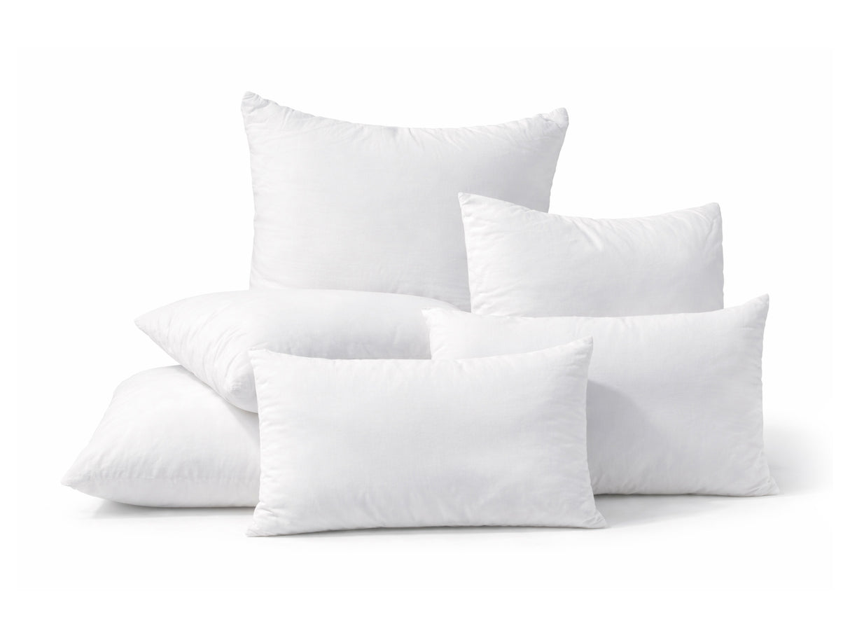 beties Publiksoft Daunenkissen Fuellkissen gestapelt Kissenberg verschiedene Groessen weiss