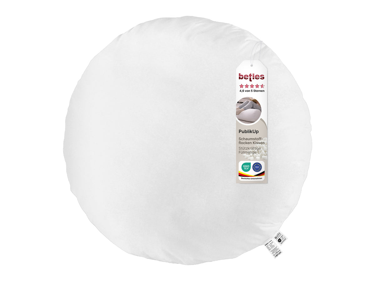 Rundkissen Ø 100 cm extra fest XL – Bodenkissen Loungemodul variabel befüllbar | PublikUp