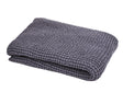 Wellness-Badetuch / Sauna Body Wrap in der Farbe Fjord-blau ca. 100x140 cm – aus Waffelpique Baumwoll-Leinenmix von beties aus der "PUR.NATURE" Serie
