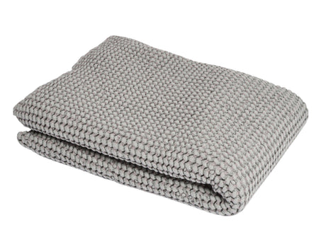 Wellness-Badetuch / Sauna Body Wrap in der Farbe Nebel-grau ca. 100x140 cm – aus Waffelpique Baumwoll-Leinenmix von beties aus der "PUR.NATURE" Serie