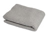 Sauna Schweiß- & Sitztuch Nebel-grau ca. 50x70 cm – aus Waffelpique Baumwoll-Leinenmix von beties aus der "PUR.NATURE" Serie.