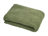 Sauna Schweiß- & Sitztuch Salbei-grün ca. 50x70 cm – aus Waffelpique Baumwoll-Leinenmix von beties aus der "PUR.NATURE" Serie.