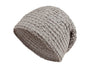 Sauna-Beanie von vorne in der Farbe Nebel-grau One-Size Unisex aus Waffelpique Baumwoll-Leinenmix von beties aus der "PUR.NATURE" Serie.