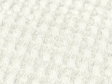 Waffelpique-Stoff, Detailaufnahme in der Farbe Gletscher-weiss aus Baumwoll-Leinenmix von beties aus der "PUR.NATURE" Serie.