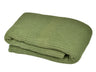 Wellness- & Wohndecke Salbei-grün ca. 215x230 cm – große Waffelpique Tagesdecke aus Baumwoll-Leinenmix beties "PUR.NATURE"